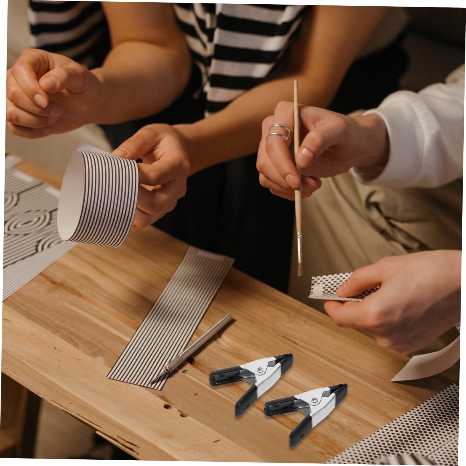 OSALADI 20pcs Metal Clip Backdrop Clamps Clips Heavy Duty Clamps Backdrop Spring Clamps Wood Working Clamps Heavy Duty Spring Clip Clamps Heavy Duty Clamps for Crafts Black Carbon Steel