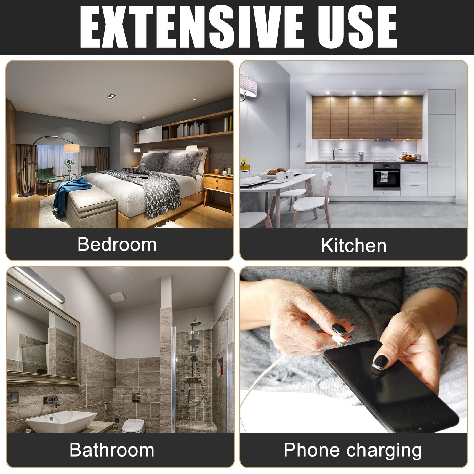 Interruttore timer per conto alla rovescia AC 220 V 60 minuti - Impermeabile IP65 per il bagno - Controllo della luce con timer