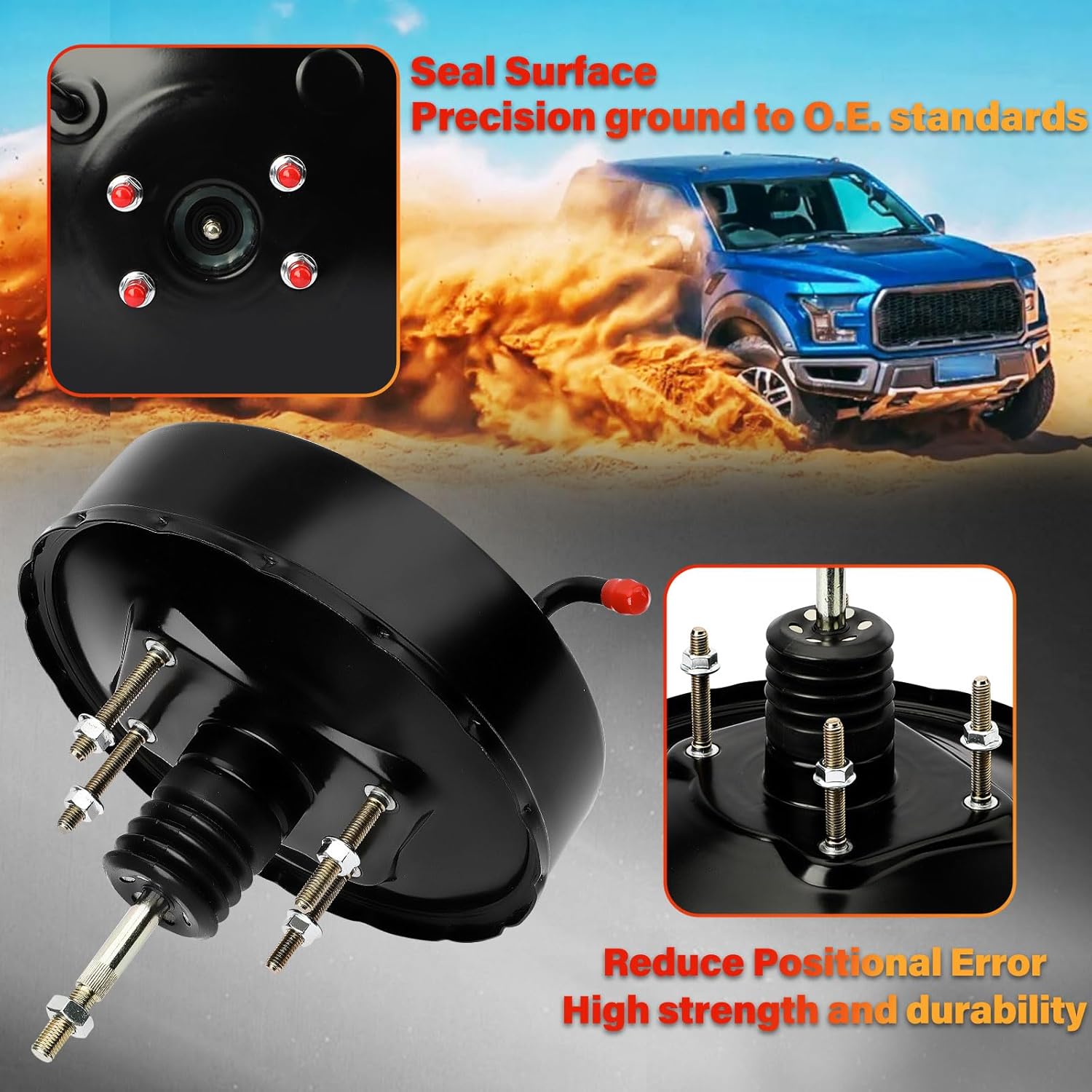 53-2080 Vacuum Power Brake Booster Fit for Toyota Pickup 1984-1988, OE 532080, 4461035530, 4461035850, 4461035870