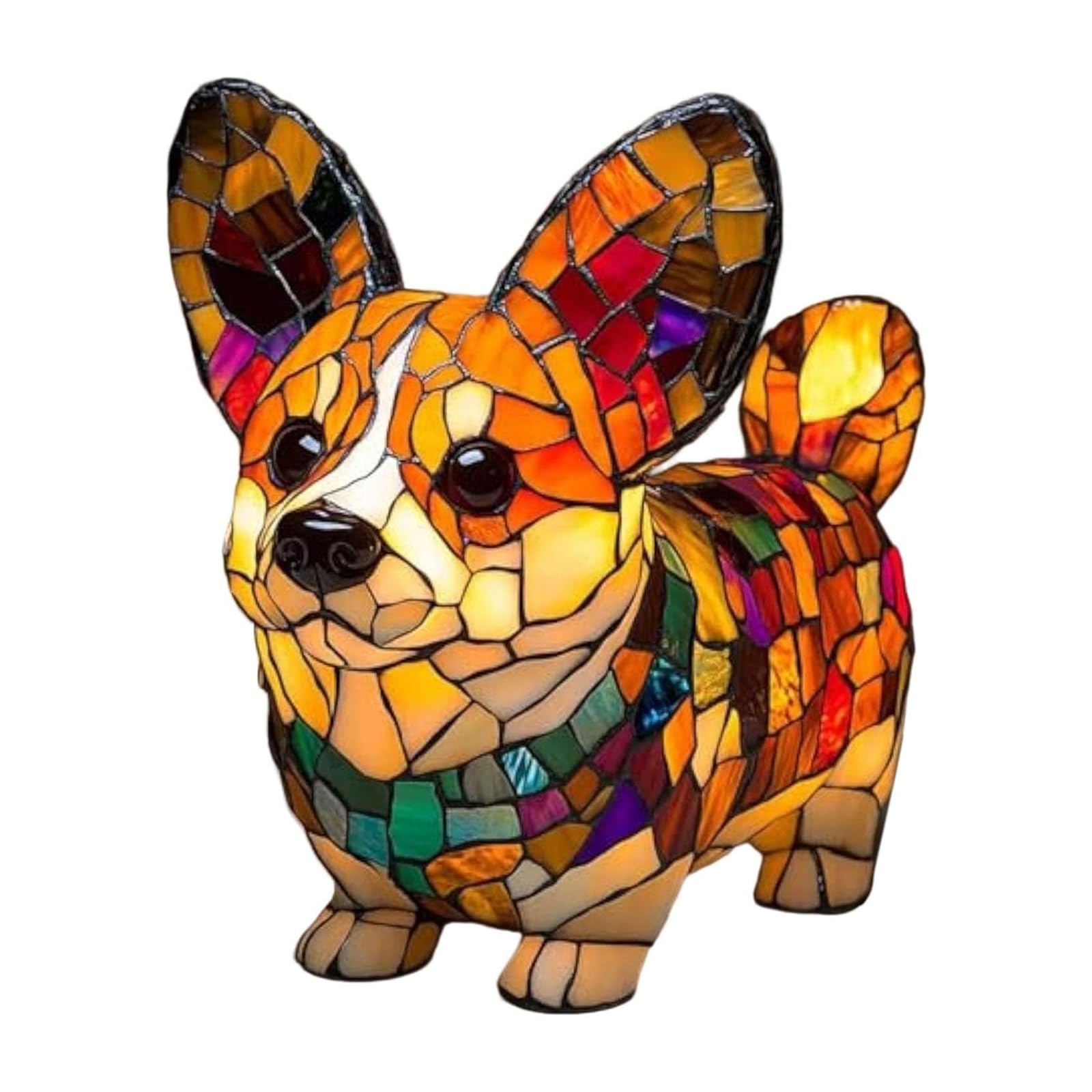Kouamor Standing Corgi Pug Lamp, 17Cm Dog Series Night Light, Usb Powered Corgi Lamp, Cute Pet Themed Led Table Lamps, Decorative Dog Night Light, With Warm Ambient Glow, For Home Room Office Decor Gifts (Standing Corgi)