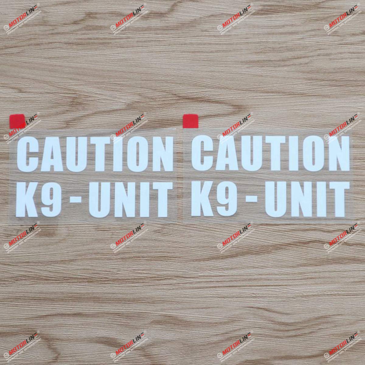 2X White 6'' K9 Unit K-9 Police Dog Caution Decal Sticker Car Vinyl