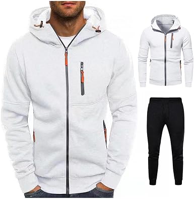 Amazon.com: Chándal para hombre, atlético, con cremallera completa,  informal, deportivo, correr, gimnasio, ropa deportiva para hombre : Ropa,  Zapatos y Joyería
