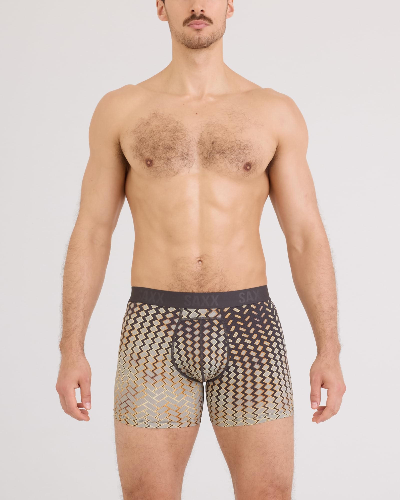 SAXX Underwear Co. Calzoncillos tipo bóxer de compresión suaves y flexibles para hombre, 6 pulgadas
