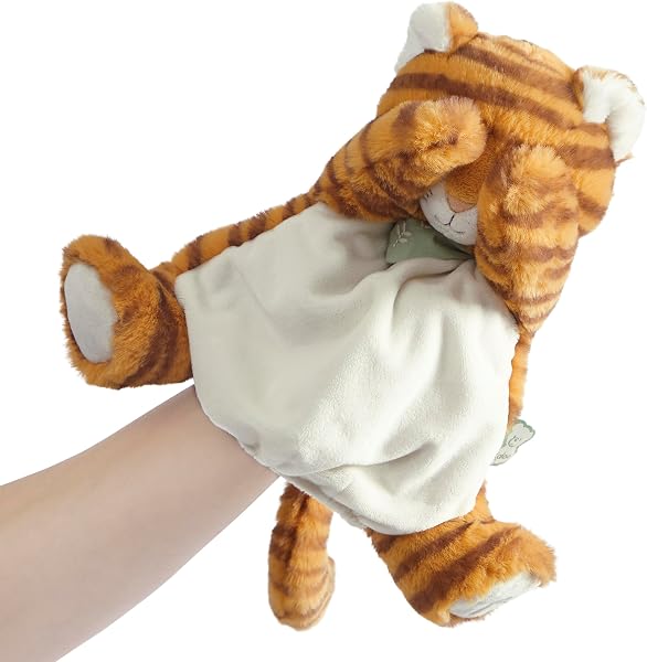 KALOO - Les Amis - Doudou Marionnette Bébé Papaye Le Tigre - 24 cm - Matière Très Douce - Dès la Naissance,K224005 - 3