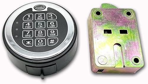 Miniatura 2 de YOSEC Teclado digital electrónico bloqueo de retardo de tiempo para caja fuerte, hasta 5 códigos de usuario, retardo de tiempo de 0 a 59 minutos,