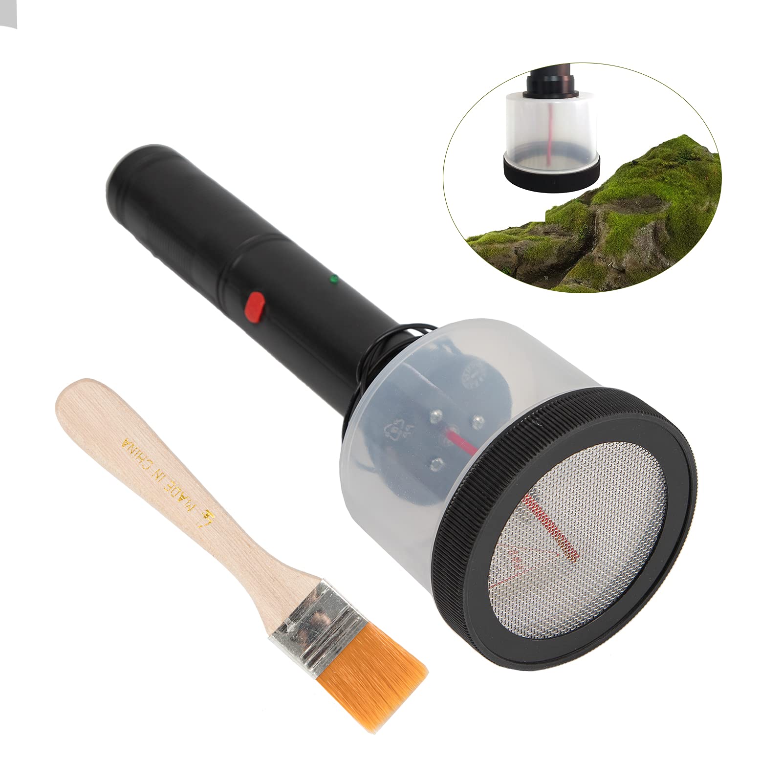 Static Grass Applicator Kit Electrostatic Flock Landscaping Flocking Machine Static Grass Flocking Applicator Applicator Impugnatura antiscivolo Scenic Modelling