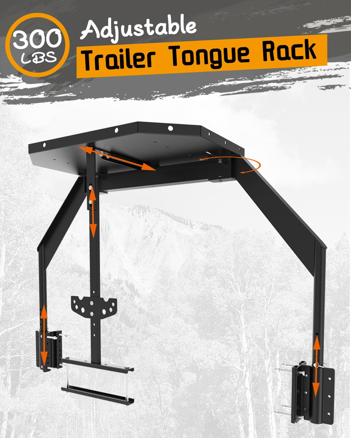 Trailer Tray RV Generator Rack Propane Tank Holder