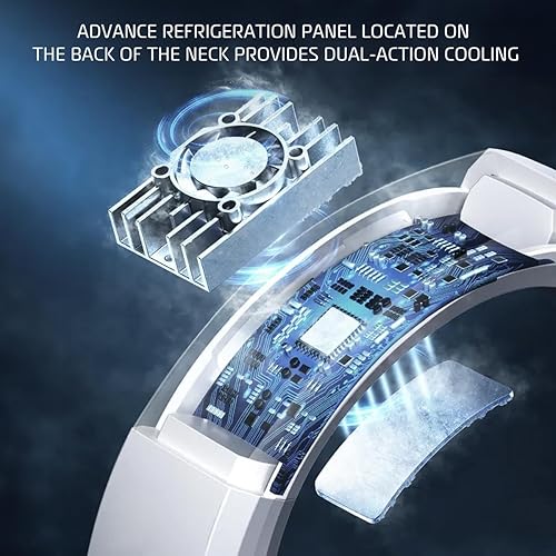 Miniatura 3 de Portable Neck Air Conditioner  Neck and Face Cooling Device with Rechargeable Battery  Bladeless Design