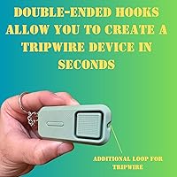 Vista 4 de Sound Grenade by BASU® - Alarma personal de 130 db para acampar y senderismo, Tripwire, oso, alarma perimetral (original, verde)