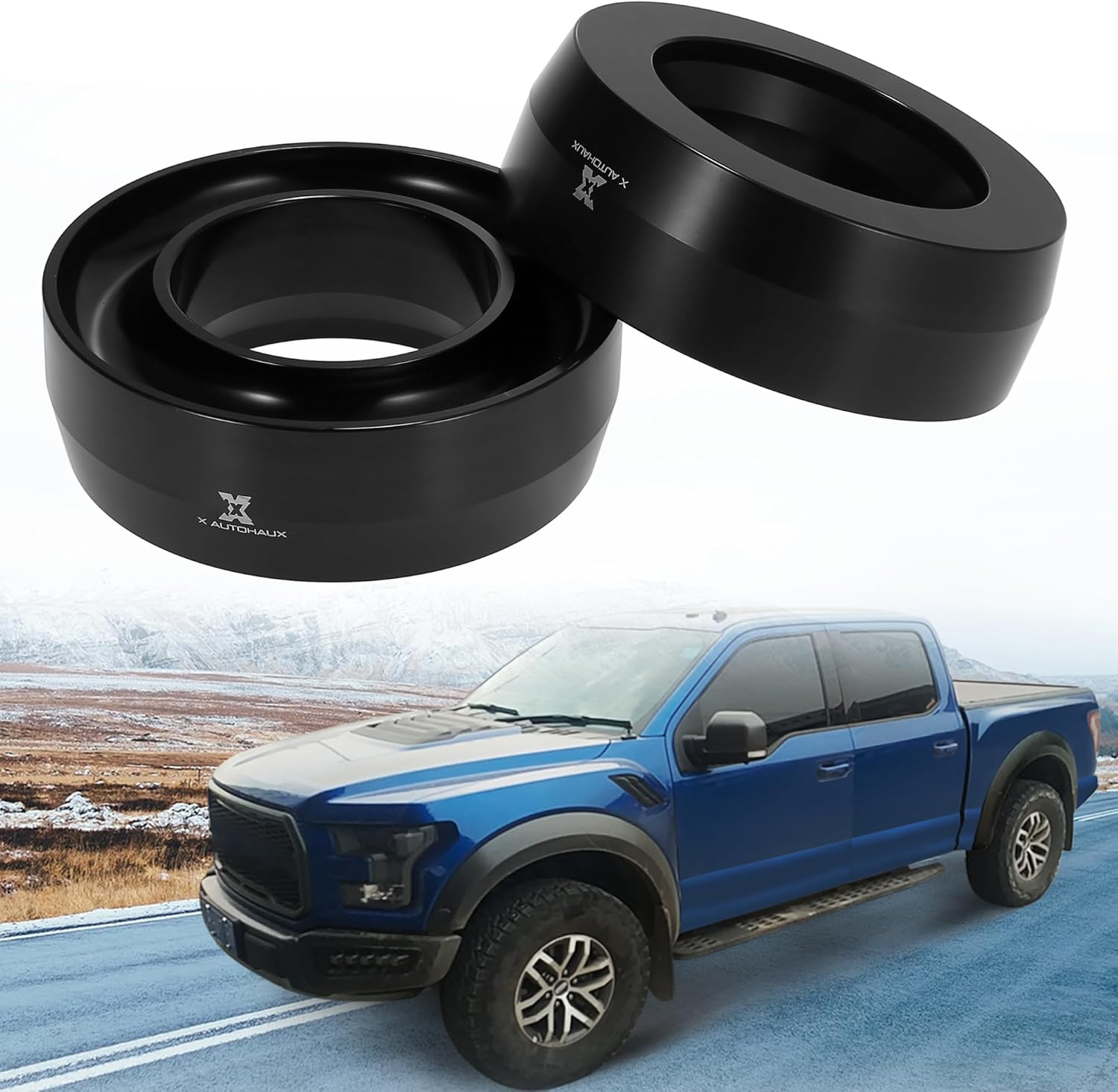 X AUTOHAUX 3 Inch Front Suspension Spring Strut Spacer Leveling Lift Kit for Dodge for Ram 1500 2500 3500 2WD 1994-1998 2000-2018