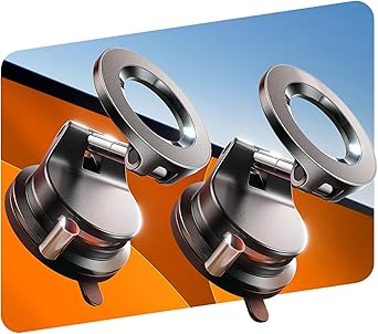 LISEN 2 Pack for Magsafe Car Mount, Magnetic Phone Holder for Car, Strong Magnetic Car Phone Holder, 89 LBS Suction Cup Phone Mount, Phone Holder for Car Dash Mounting Kits for iPhone 17 Pro Max