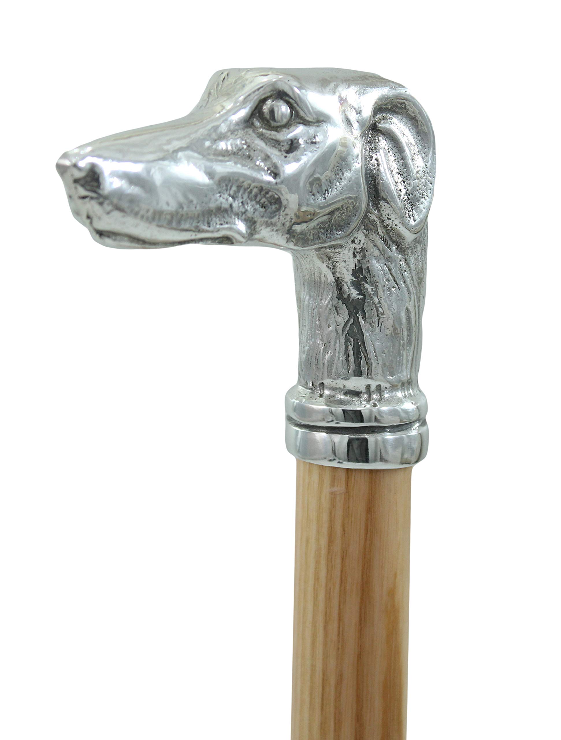 CAVAGNINI Bastón para perro o galgo, regalo para personas mayores, elegante, macizo, hecho a mano en Italia