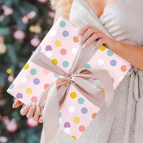 Miniatura 7 de JarThenaAMCS 12 hojas de papel de regalo de helado, papel colorido de regalo de verano, papel de arte decorativo pastel a granel para manualidades