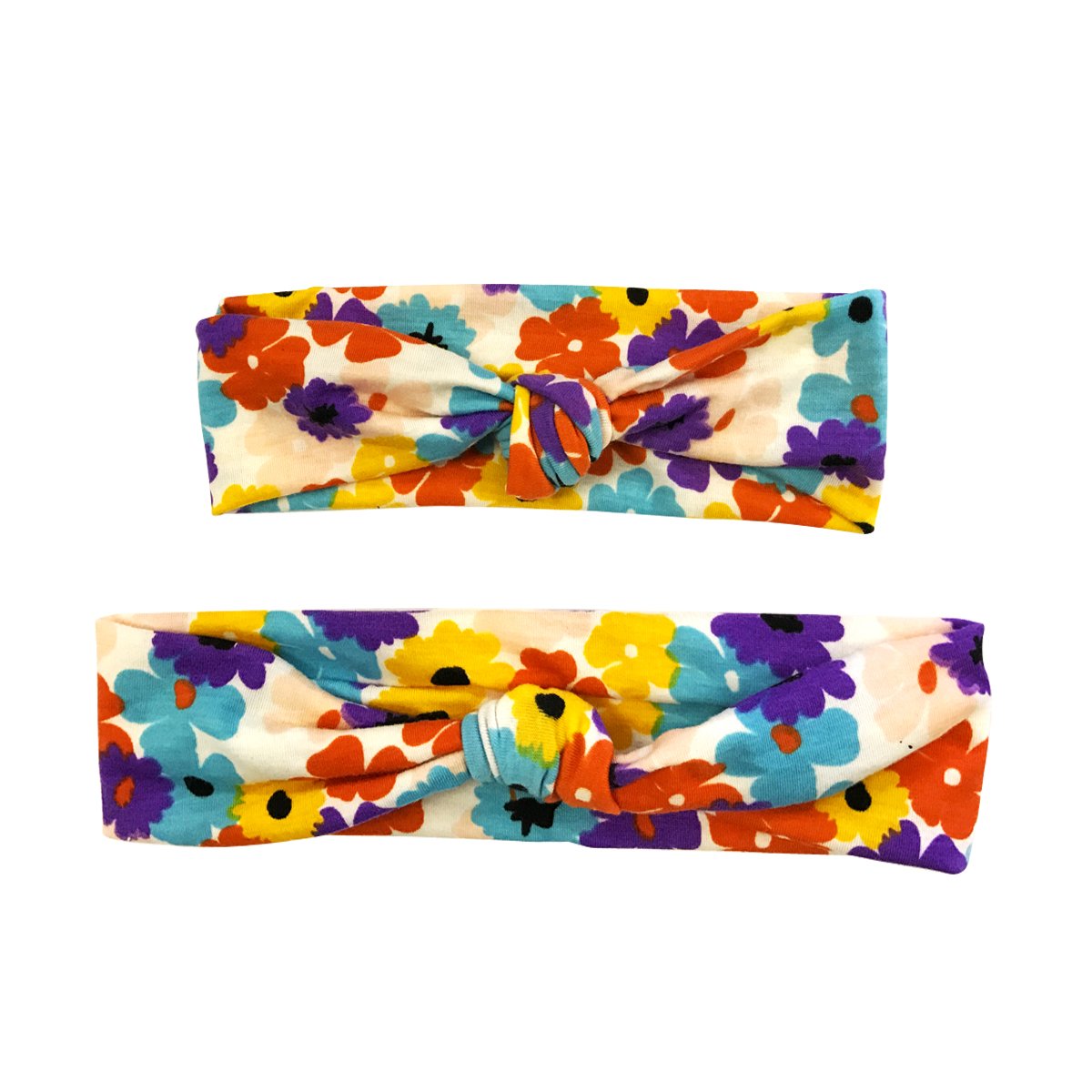 Wrapables® Mommy and Me Boho Headband Headwrap, Floral Fun