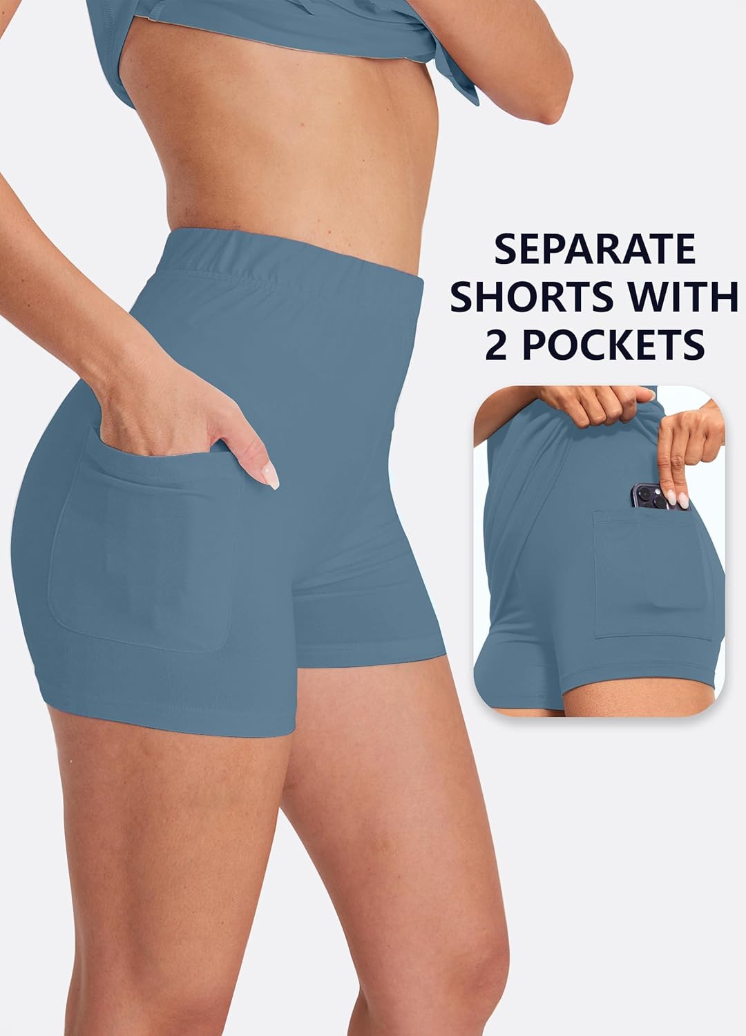 Hiverlay Golf Dresses for Women with Shorts and Pockets, V-Neck Short Sleeve Tennis Dress, Workout Athletic Dresses