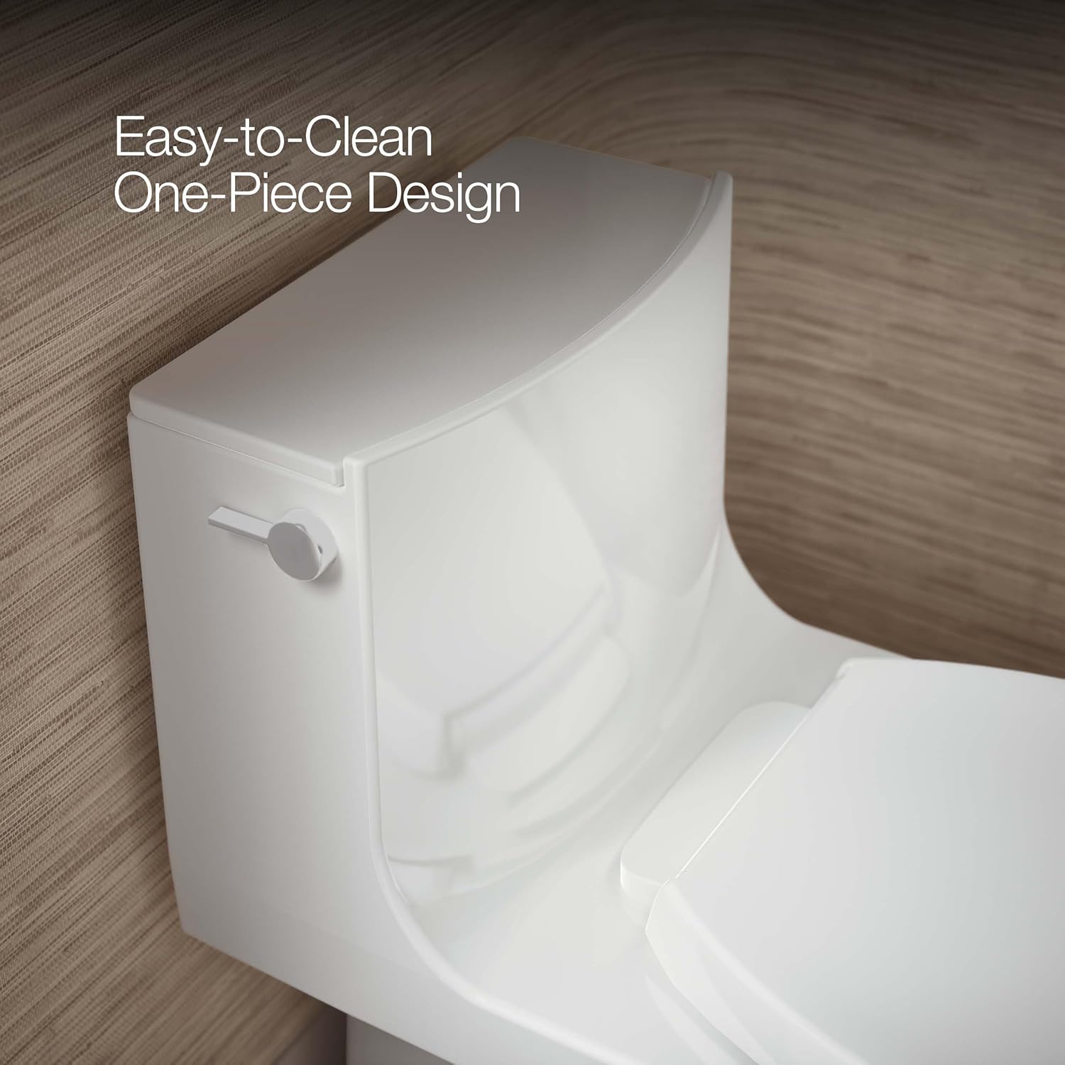 Easy-to-Clean One-Piece Design of KOHLER Veil Toilet
