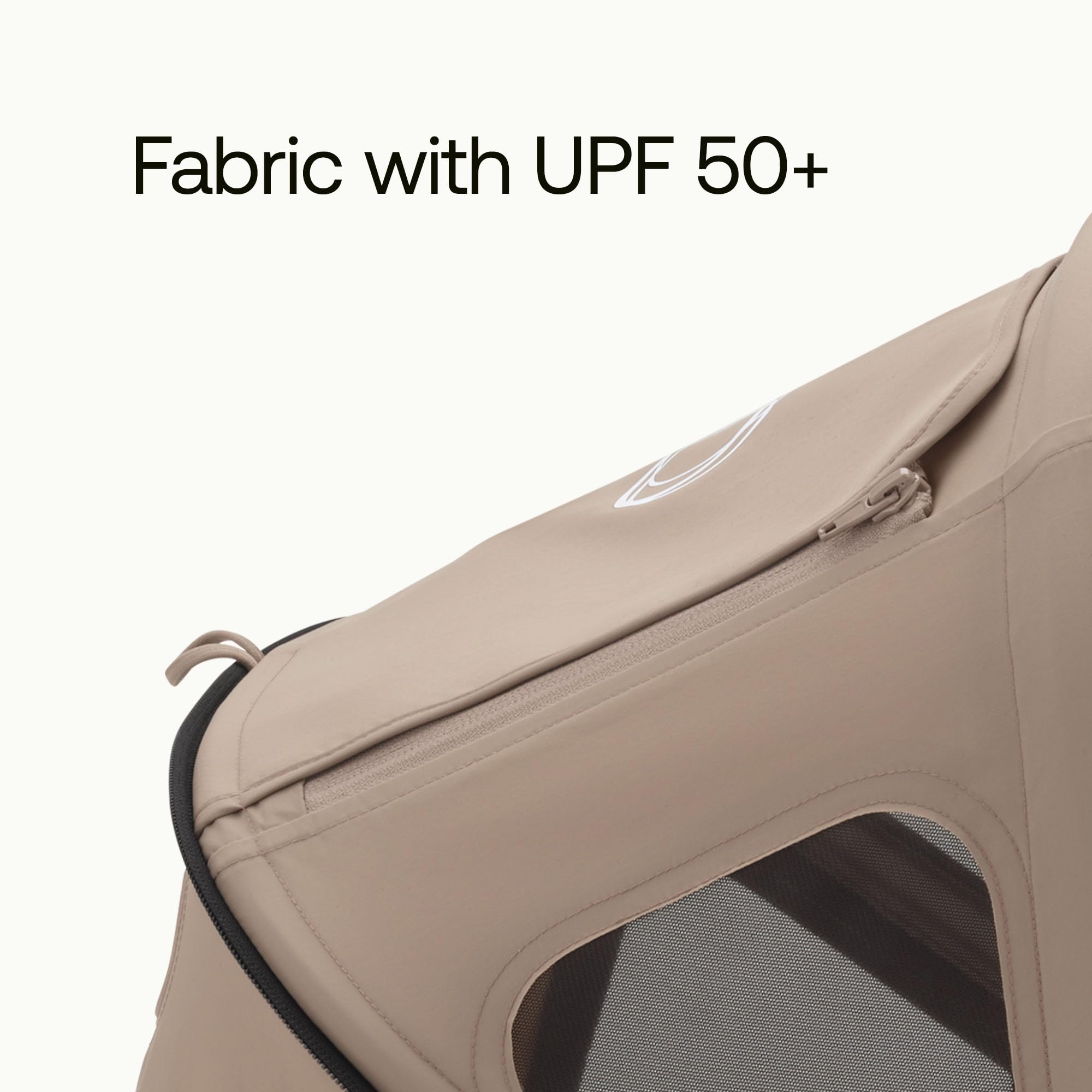 Bugaboo Dragonfly Breezy Sun Canopy, Extendable for Extra Coverage and Optimal Sun Protection, Water Repellent, Dune Taupe - Image 3