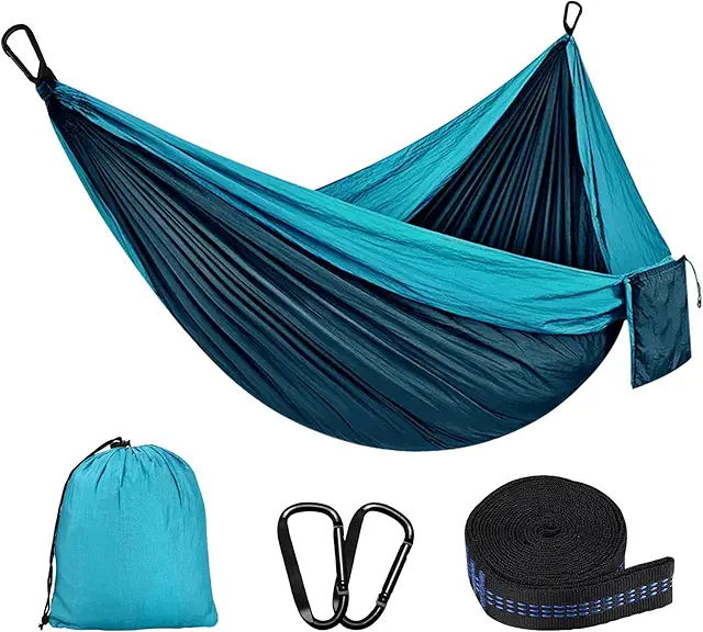 Hamac Camping 2 Places 300kg - Nylon Parachute Portable pour Extérieur