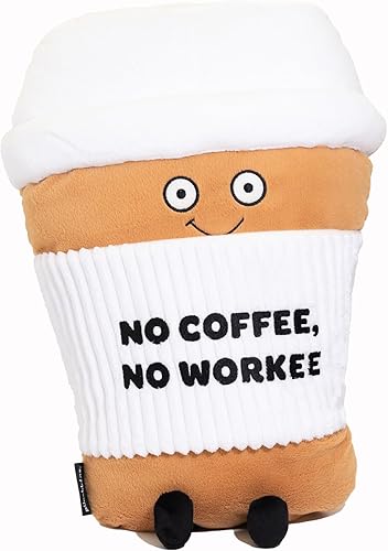 Miniatura 2 de Punchkins - Almohada de peluche de café - Grande divertido juego de palabras de elefante blanco lindo regalo de broma del día de San Valentín