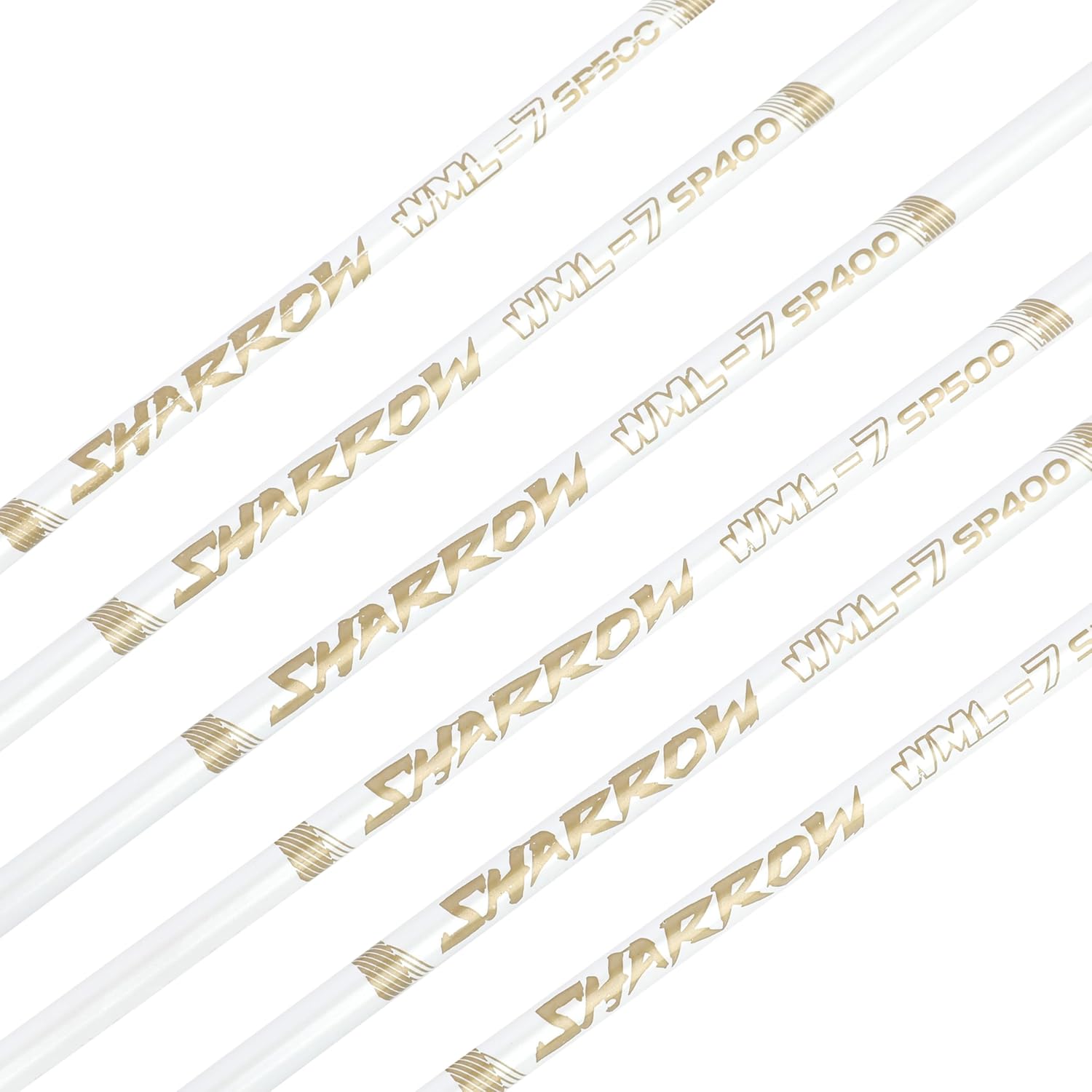 32" Pure Carbon Arrows Archery Practice Hunting Arrows Spine 400 500 600 700 800 Targeting Arrows with 100 Grain Removable Tips for Compound & Recurve & Long Bow 6/12 Pcs