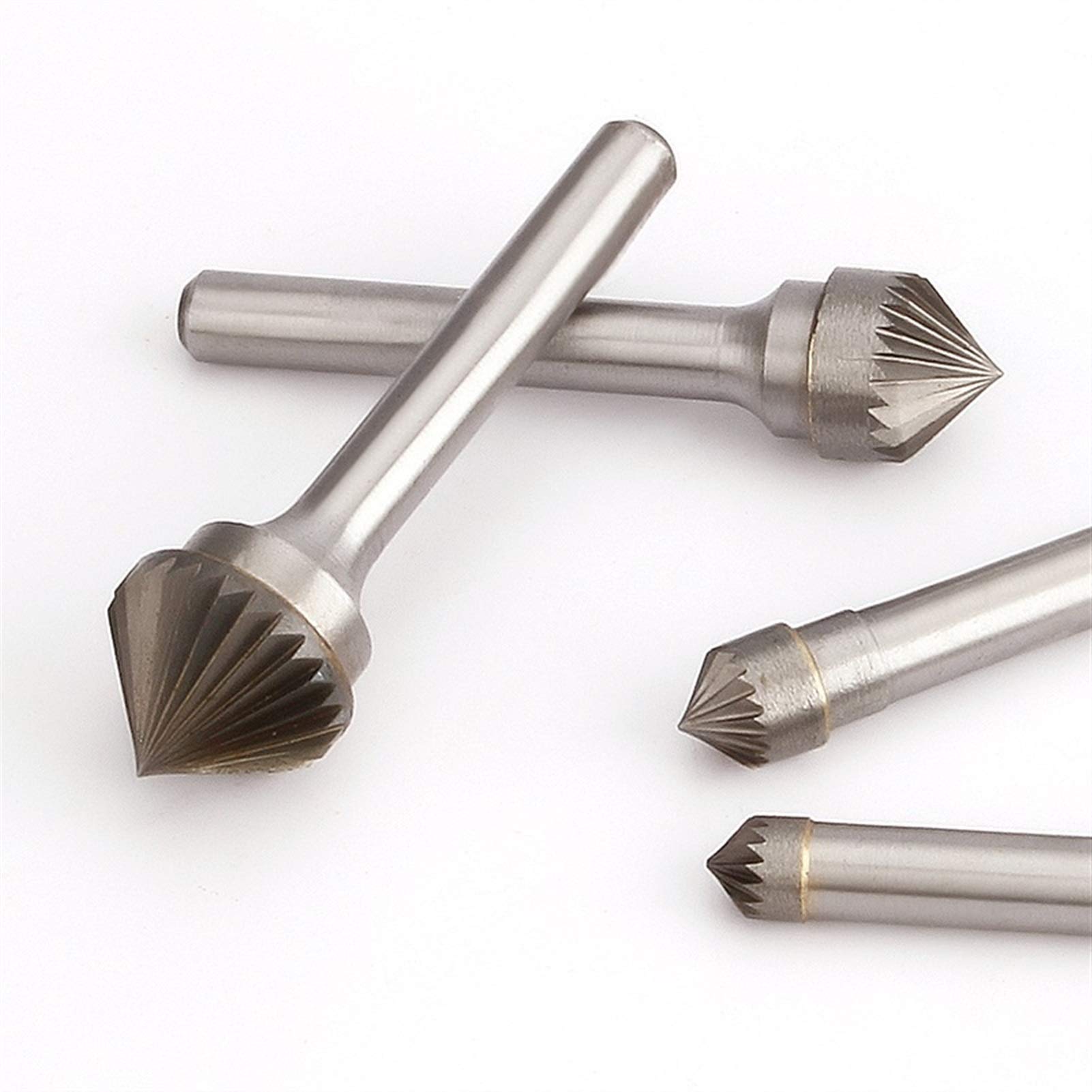 Tête de meulage en métal dur K1809M06 conique 90 degrés pour rotatif