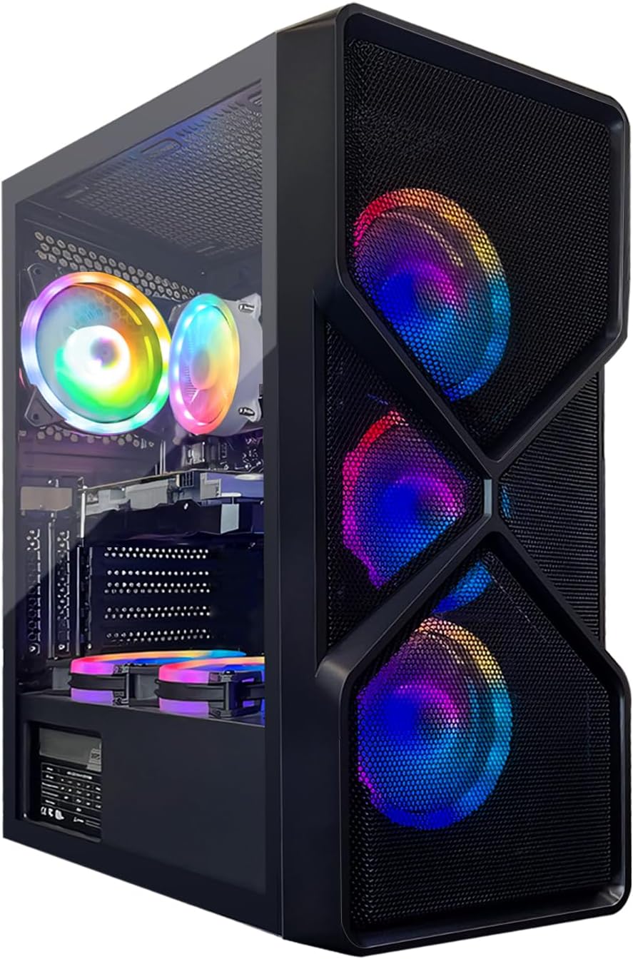 STGsivir Gaming PC Mit RTX 2060 6GB & Intel I5 - 16GB RAM, 512GB SSD, RGB Beleuchtung