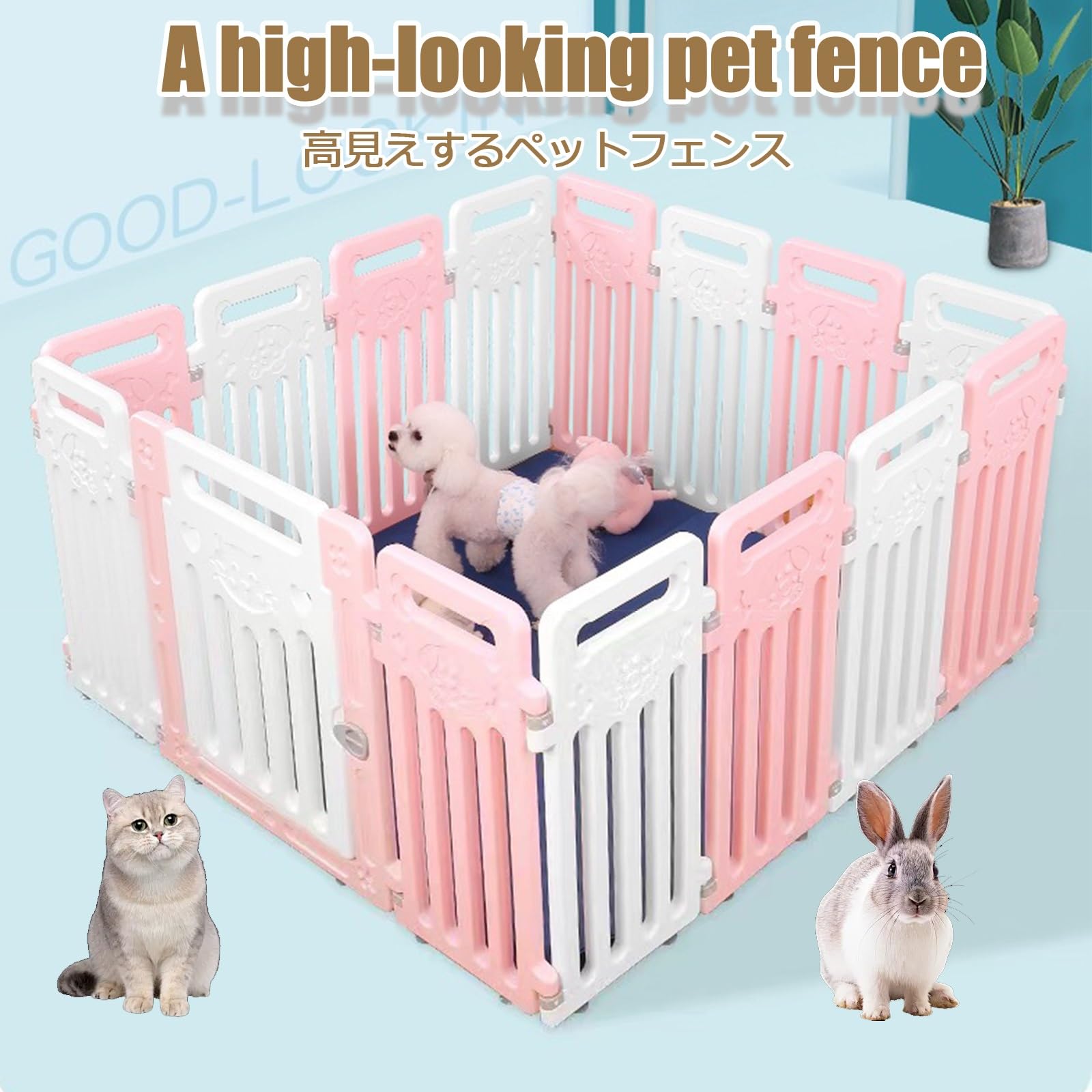 Recinto Recinzione Per Cani Recinto Per Cuccioli Recinzione Pieghevole Recinto Per Cani Cuccioli Da Interno O Esterno Recinzione Per Cani/Cuccioli Recinzione Per Cuccioli Con Porta(Green,16-p