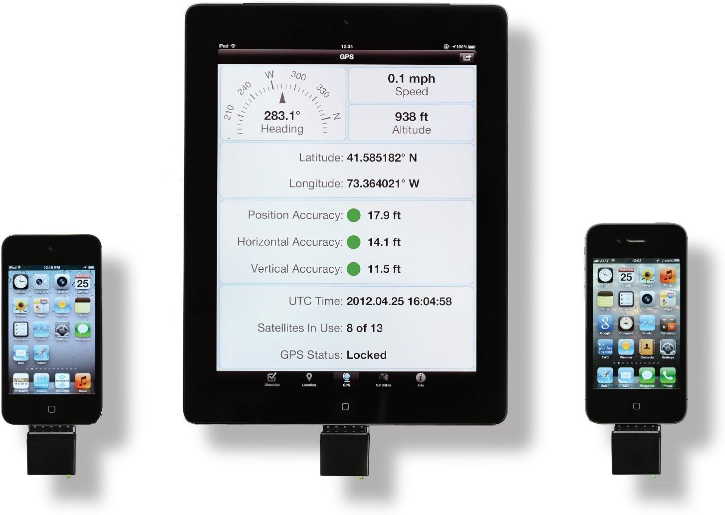 Bad Elf GPS for Dock Connector iPad, iPhone, or iPod touch.