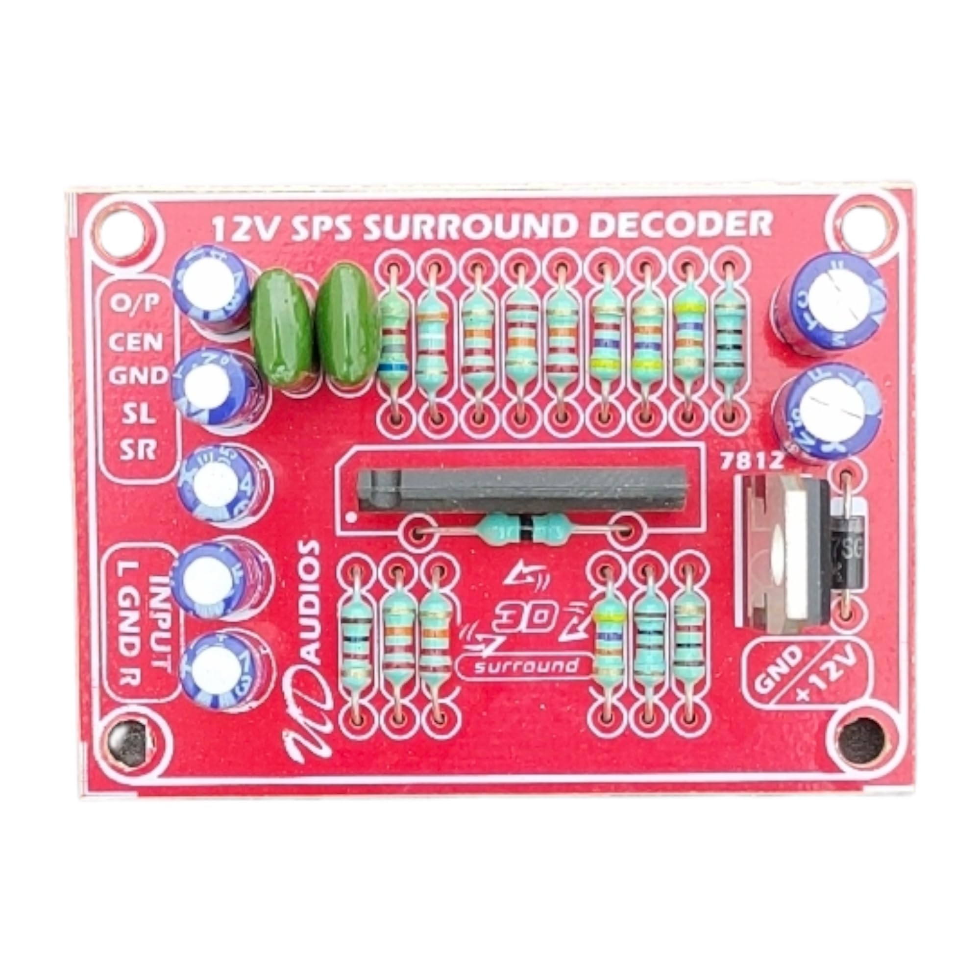 Ultra Digital SPS 3D Surround Decoder Board,Surround+Center Stereo Input 3Channel Output Use in Original IC and L7812CV Regulator,DC12V to 24V Single Supply (B0CKX4TSJ5) Amazon Price History, Amazon Price Tracker