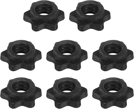 Dumbbell Collars, Barbell Spin Lock Hex Nuts Anti Slip Weight Lifting Clip Plastic