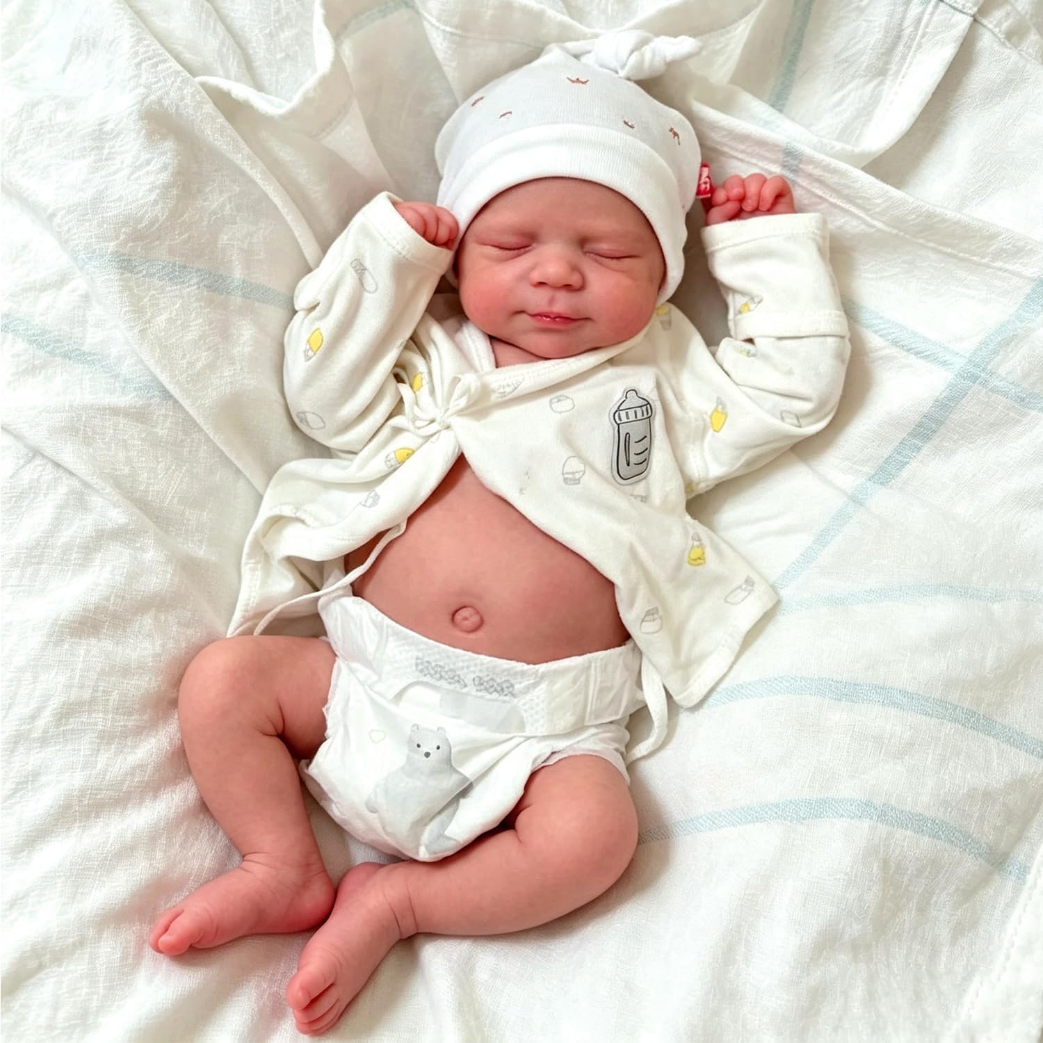 Anano Reborn Baby Dolls Full Body-18 in Realistic Baby Doll Boy Lifelike Newborn Babies, Real Life Babys Full Body Reborn Dolls Soft Body Anatomically Correct Boy with Accessories image 2