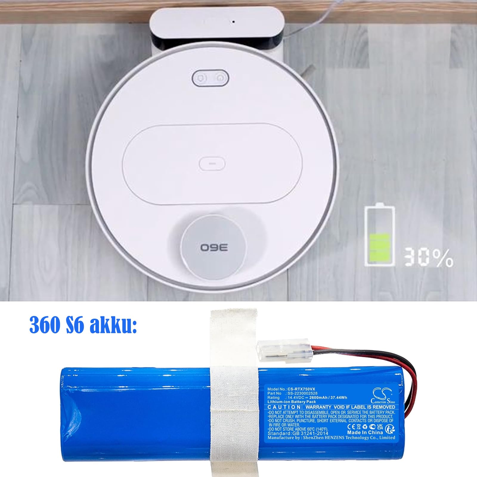 Vhbw Batterie Compatible Avec Rowenta X-plorer Série 45 RR8227