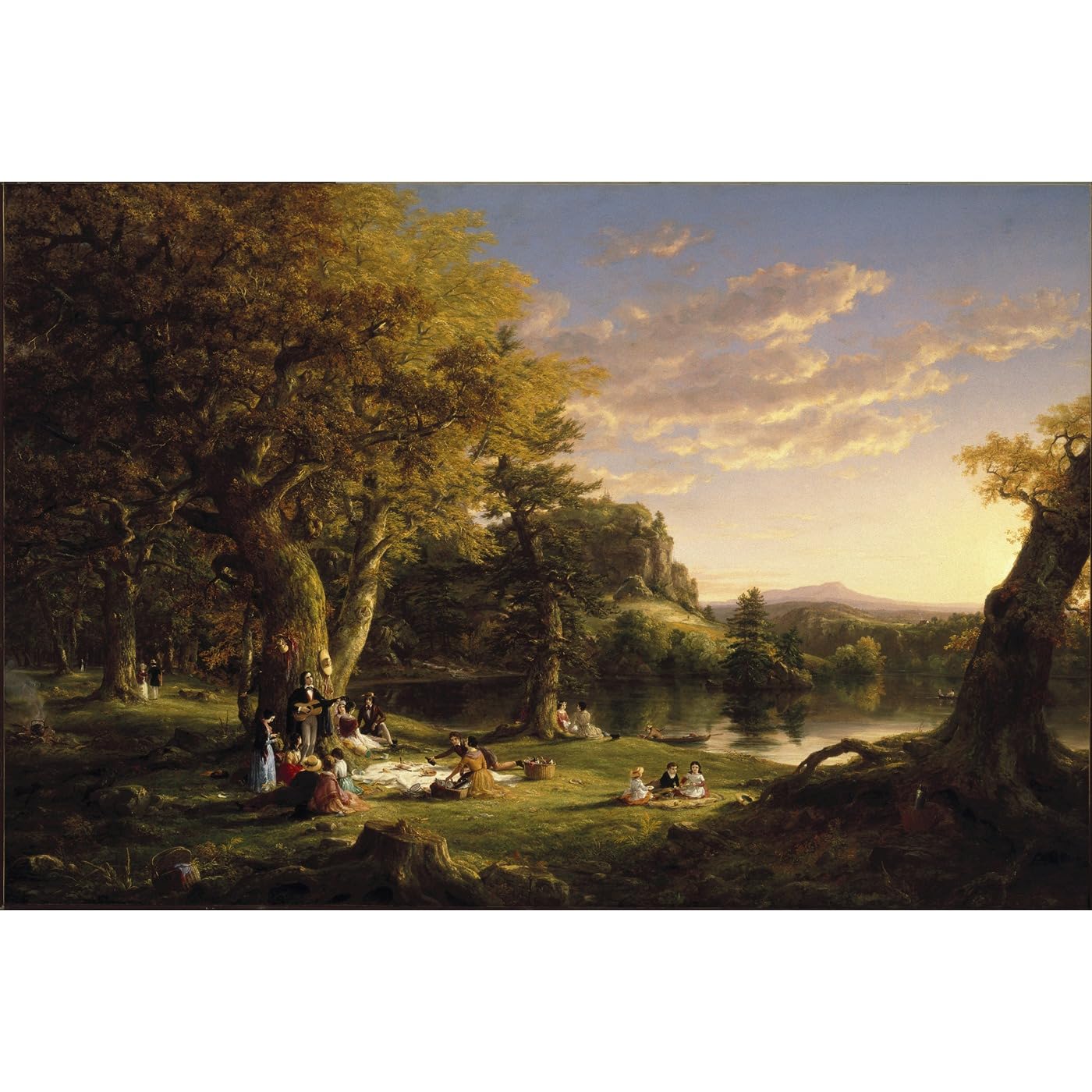 Impression giclée Thomas Cole Le pique nique pour habiller un grand mur