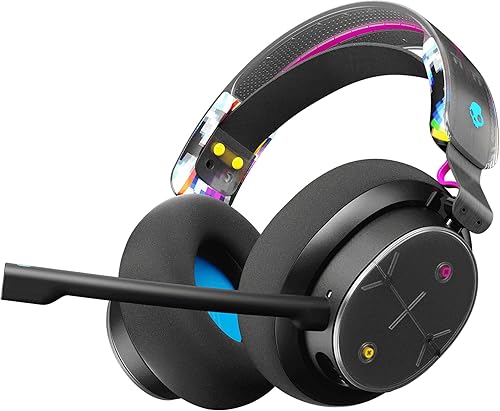 Skullcandy PLYR - Auriculares para juegos con cable o inalámbrico para PC, Playstation, PS4, PS5, Xbox, Nintendo Switch - Negro Digi-Hype