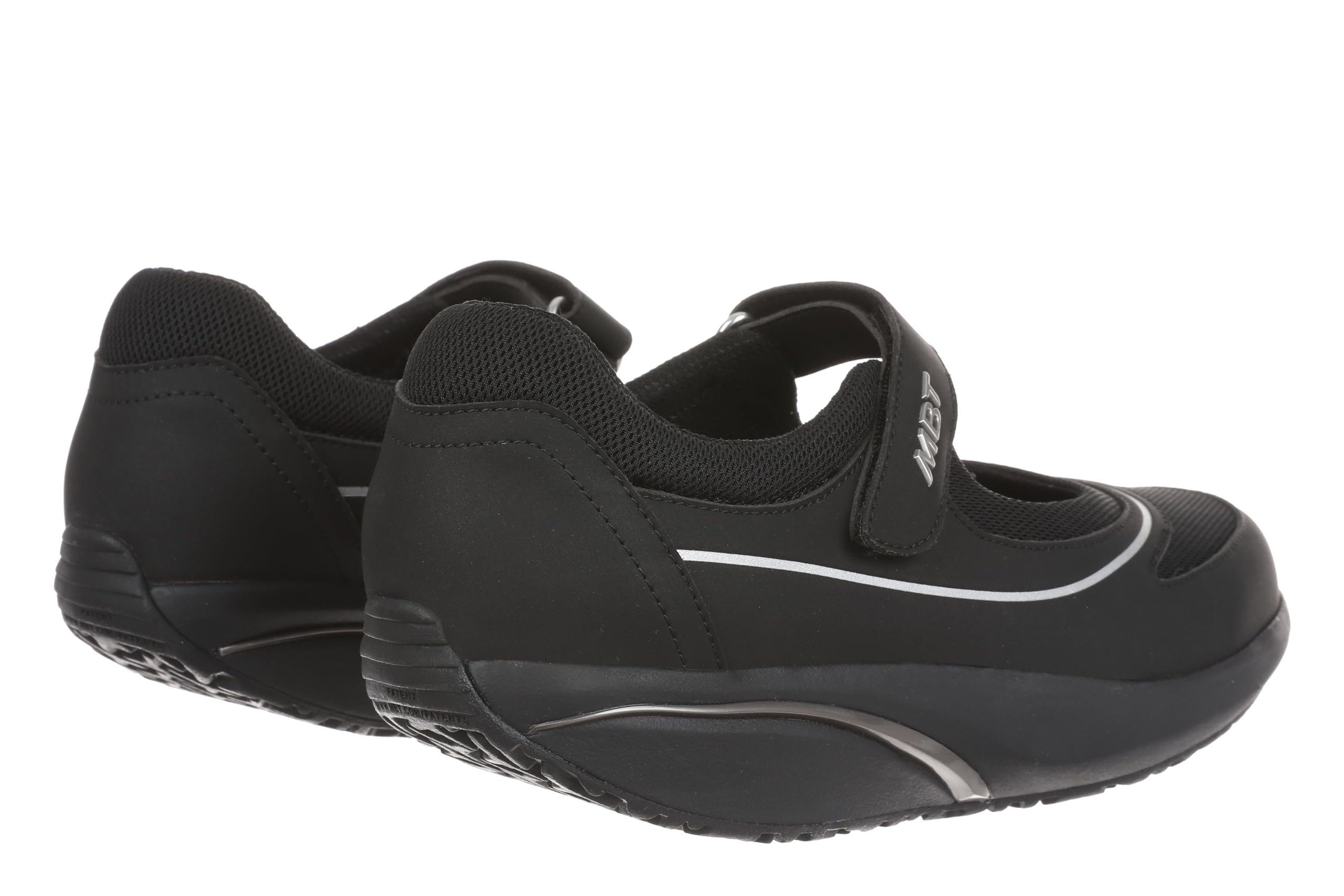 MBT BARIDI 2 Bailarinas de Mujer Estilo Deportivo. Zapatos para Caminar Anatómicos y Cómodos. Calzado Fisiológico Confort y Estabilidad con Suela Curva. Manoletinas Casual con Velcro