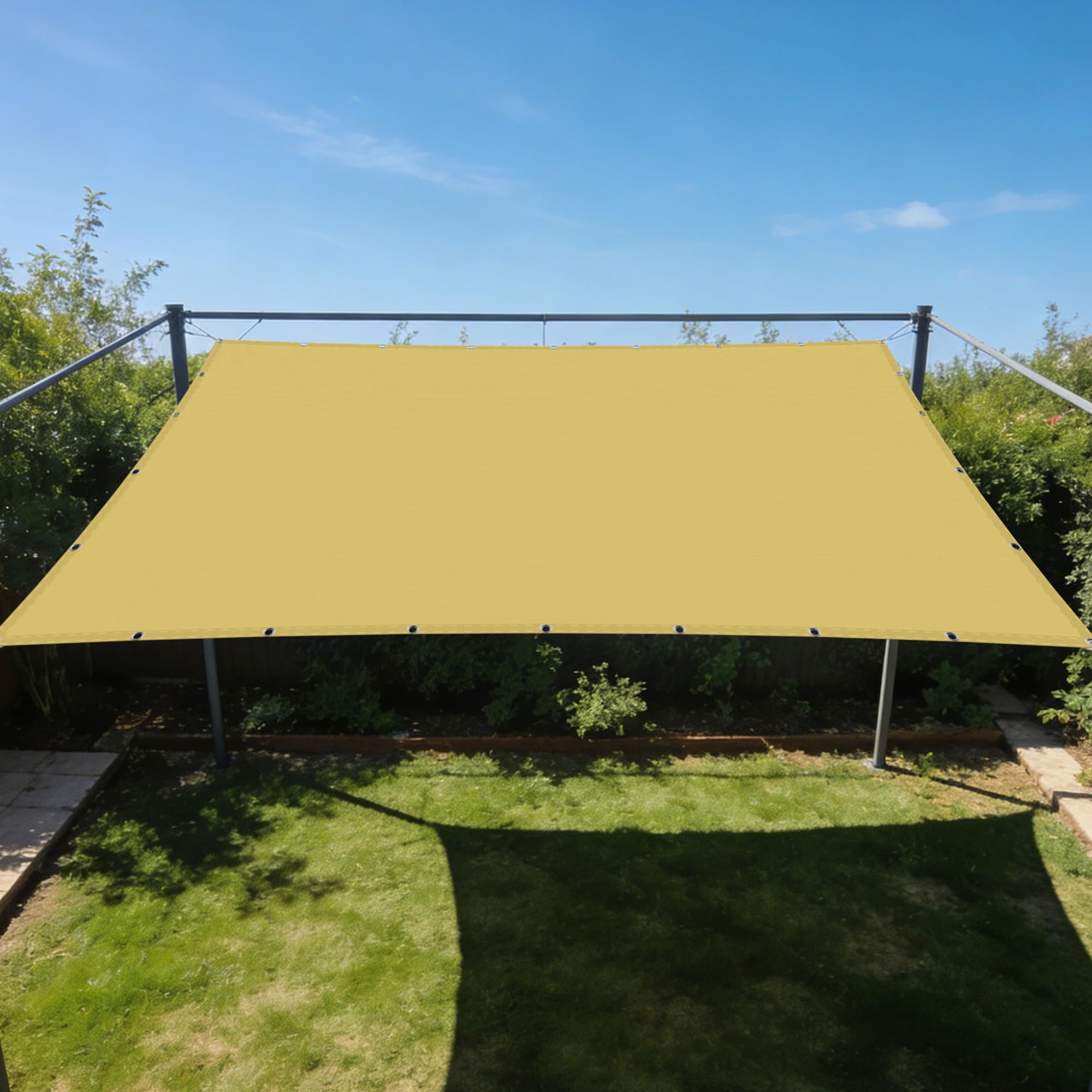 Auvent pour jardin rectargulaire 180 x 550 cm imperméable et résistant