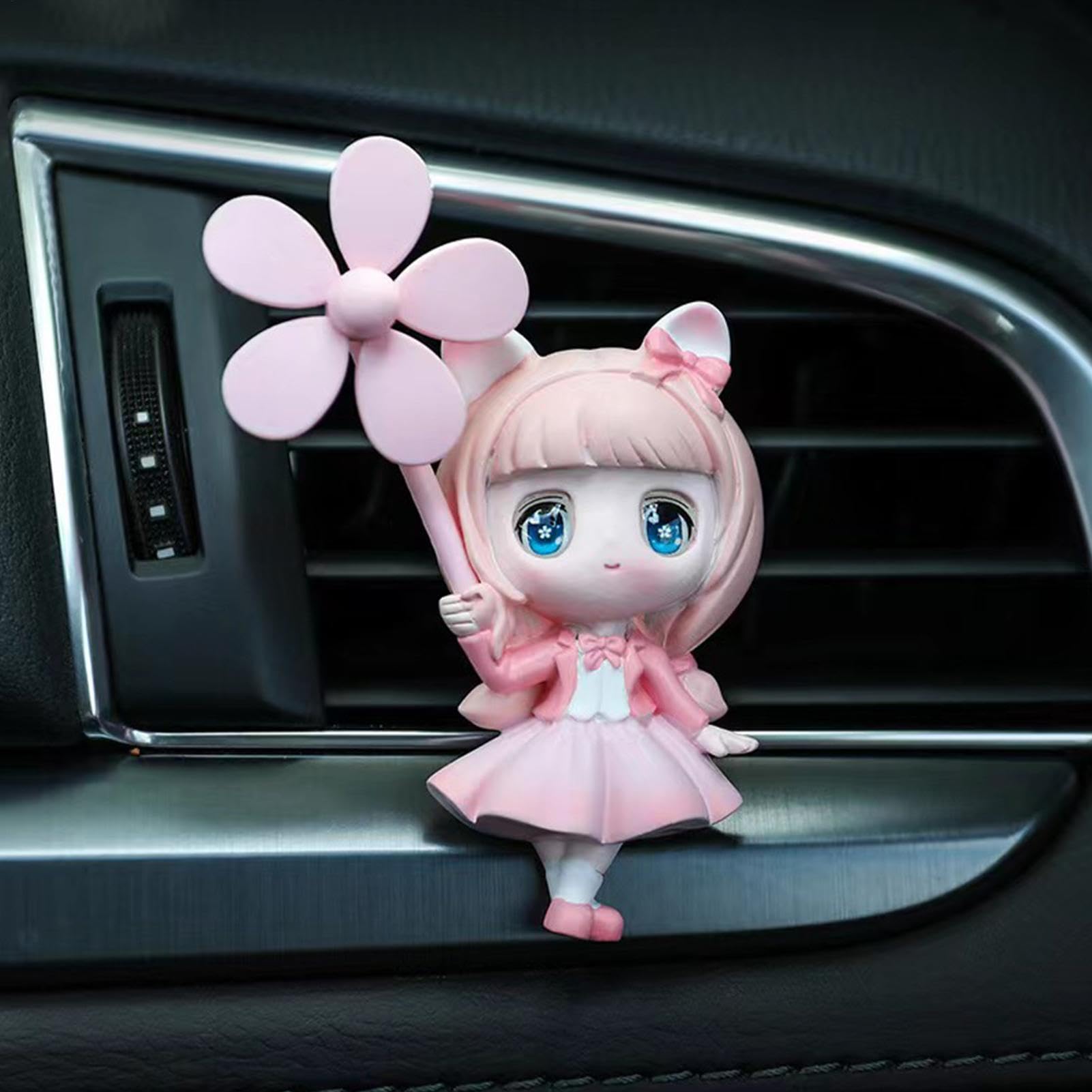 Nixiara Cute Car Air Vent Clips, Cartoon Car Air Fresheners Ventilation Clips - Air Outlet Automotive Cartoon Sent Diffuser Freshener,Exquisite Adjustable Car -Fragrance Decoration for — view 2