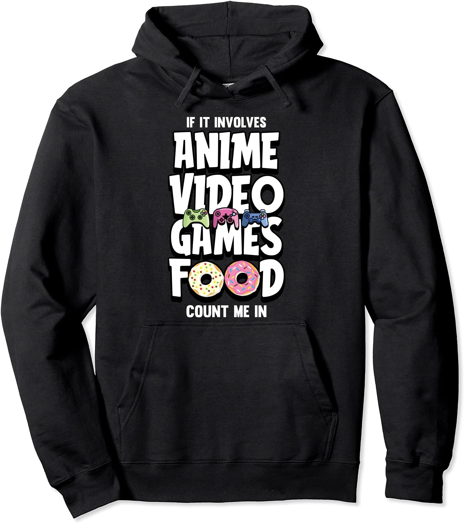Japanese Anime Video Game Food-ie Otaku Funny Gamer Gifts Pullover Hoodie