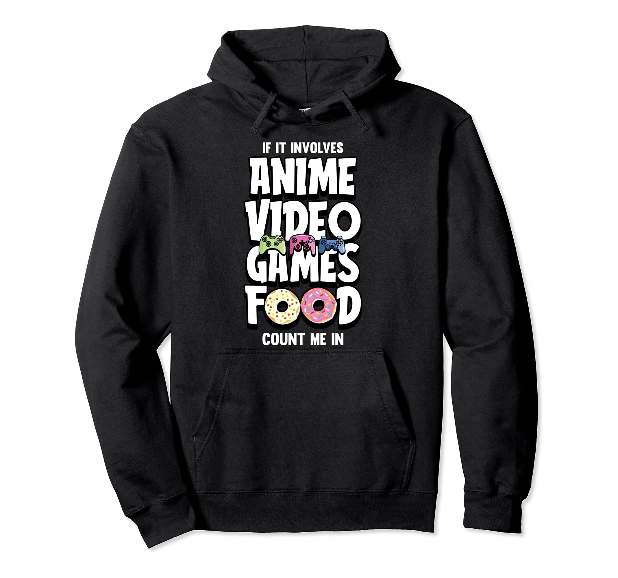 Japanese Anime Video Game Food-ie Otaku Funny Gamer Gifts Pullover Hoodie
