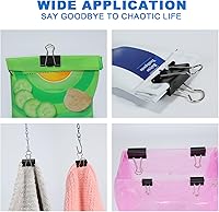 Vista 7 de Clips para carpetas de varios tamaños, incluyendo extra grande, mediano, pequeño, mini y micro, suministros de oficina, abrazaderas para archivos