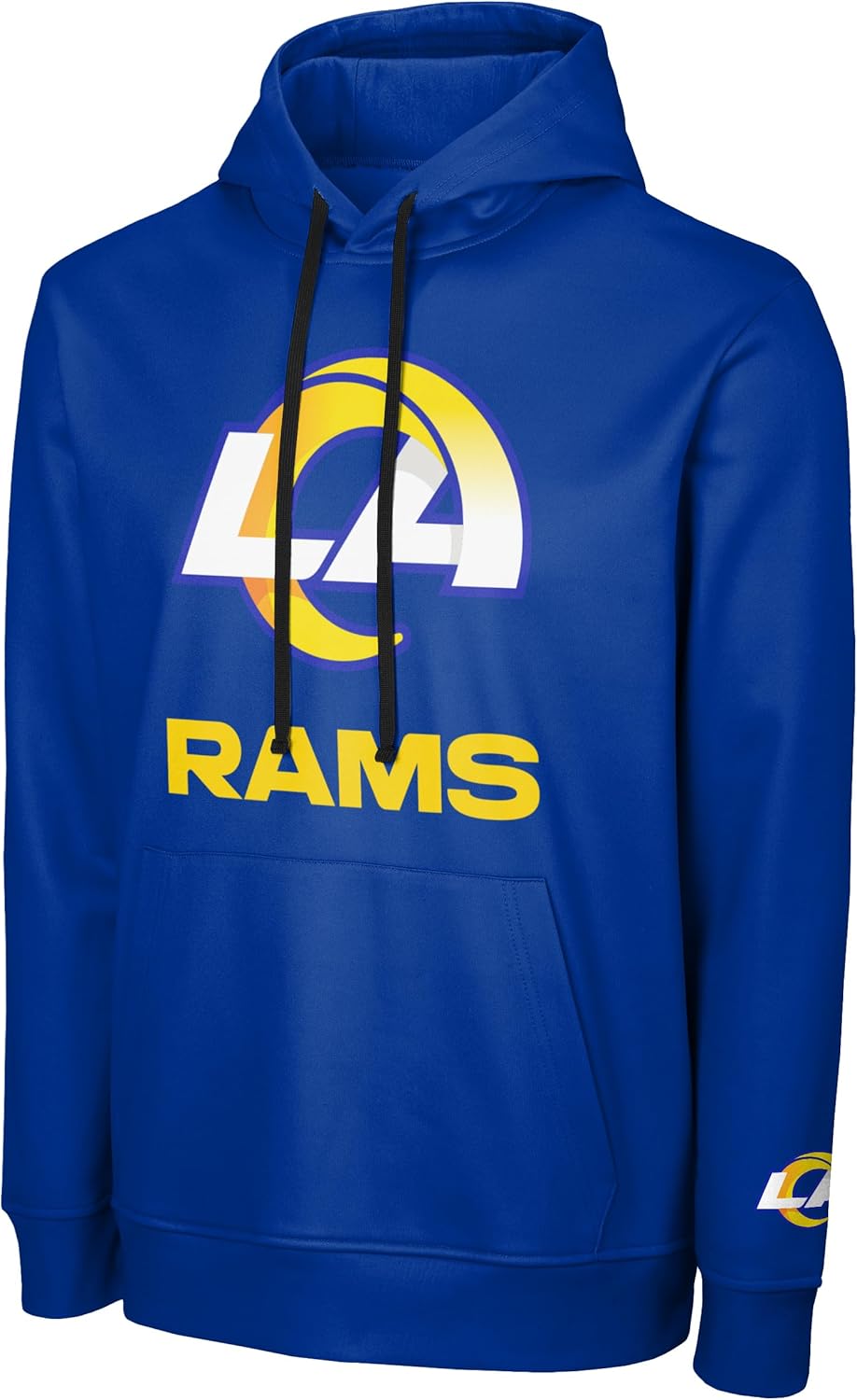 FOCO NFL Men's Official Sideline Primary Logo Performance Pullover Hoodie Sweatshirt