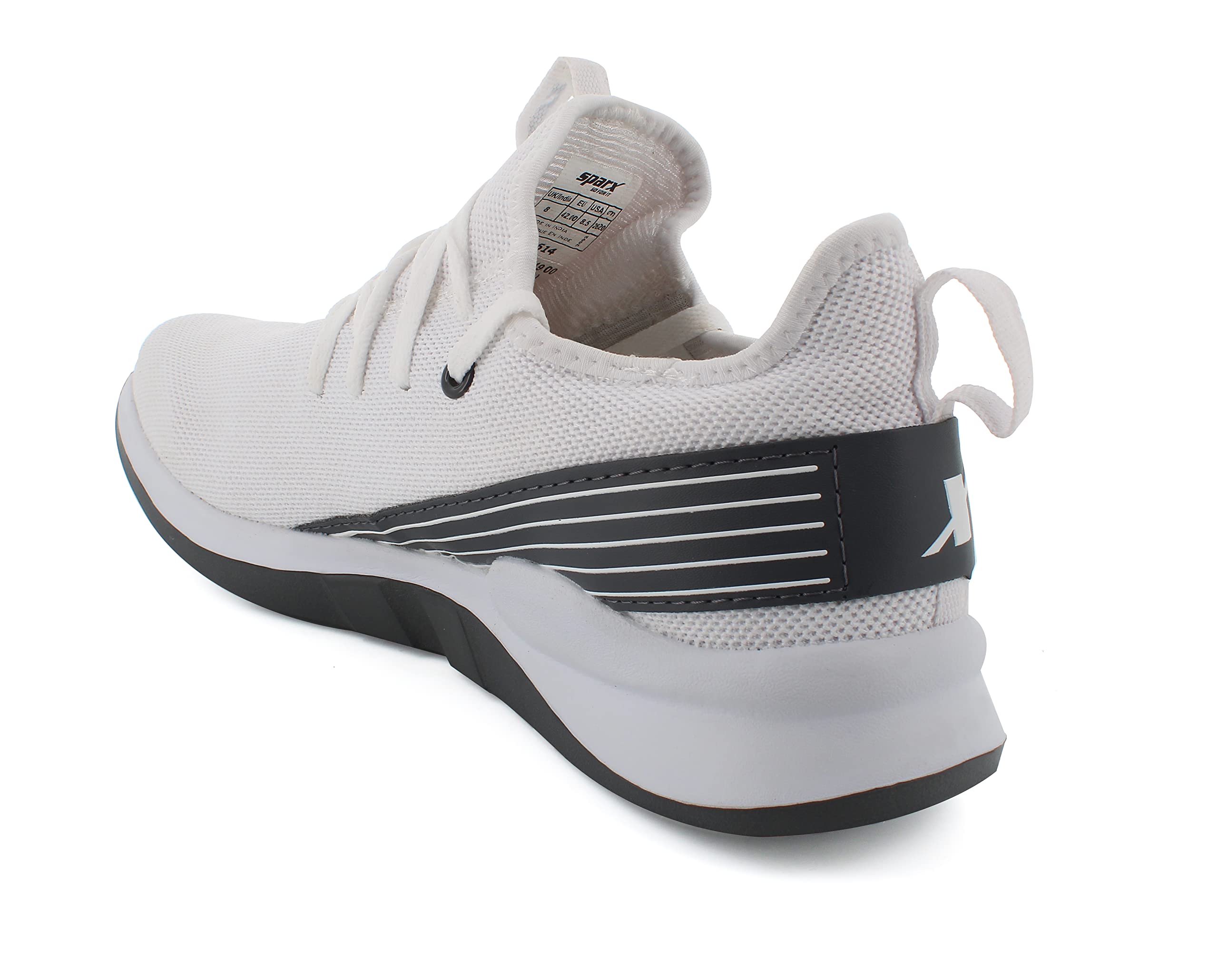 Sparx Tenis para correr Sx0614g para hombre, BLANCO GRIS, 8 UK
