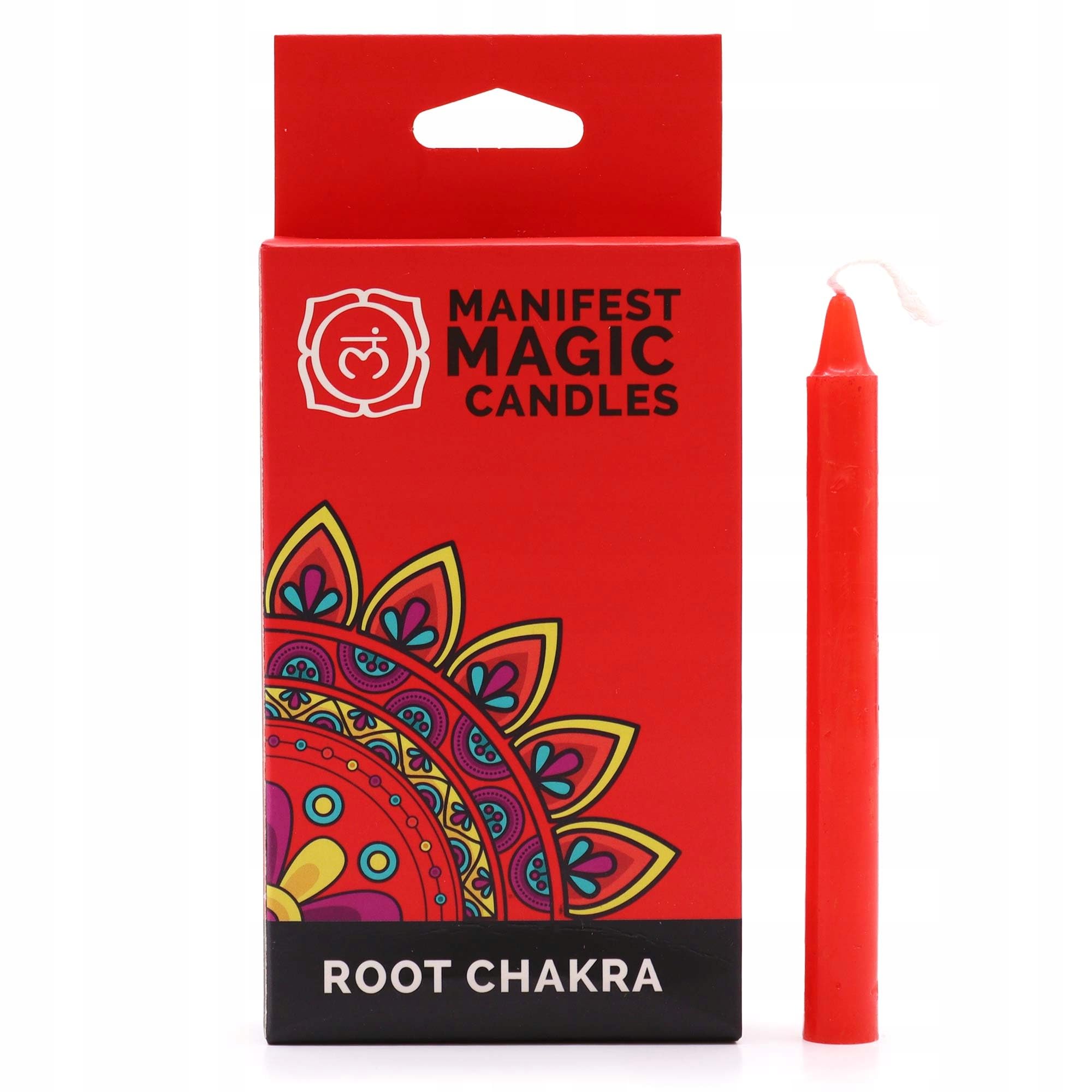 Red Candles for Root Chakra (Pack of 12) Manifest Courage - 90 minutes Burn Time, Soy Wax. Meditation & Spiritual Enhancer, Grounding Energy, Magic Gift Set