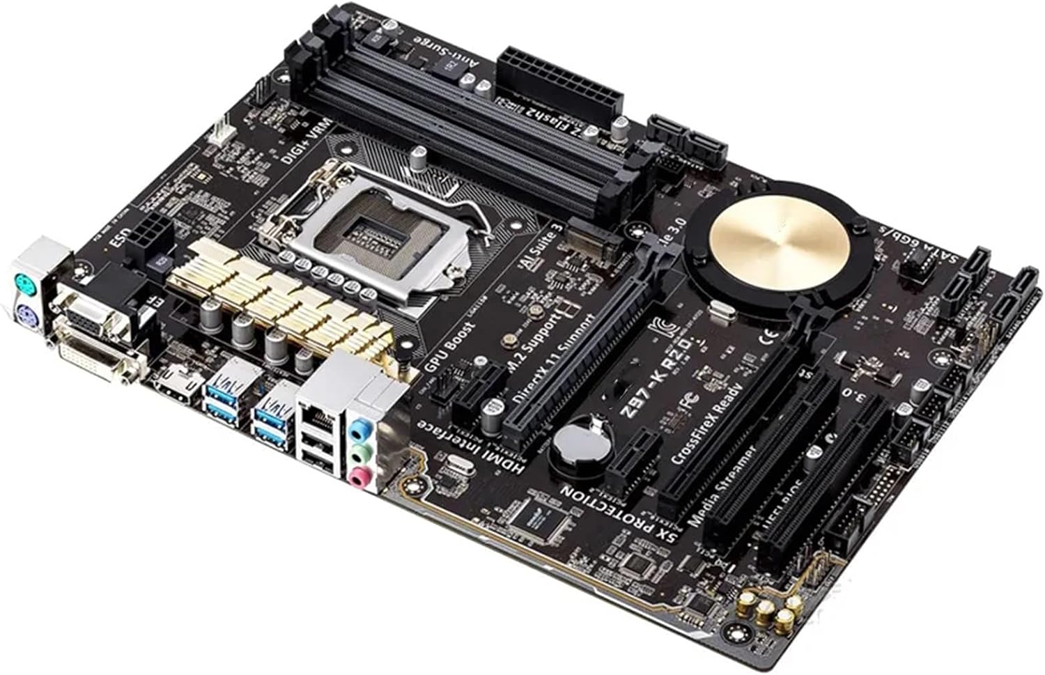 Motherboards Fit for Asus Z97-K R2.0 Desktop Motherboard Z97 Socket LGA 1150 I7 I5 I3 DDR3 32G SATA3 ATX Original Disassembly
