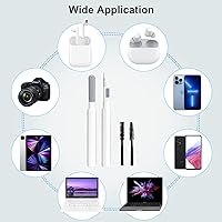 Vista 7 de SUPFINE Kit de limpieza para Airpod, bolígrafo de limpieza Airpods Pro, kit de limpieza multifunción, cepillo suave para puerto de carga