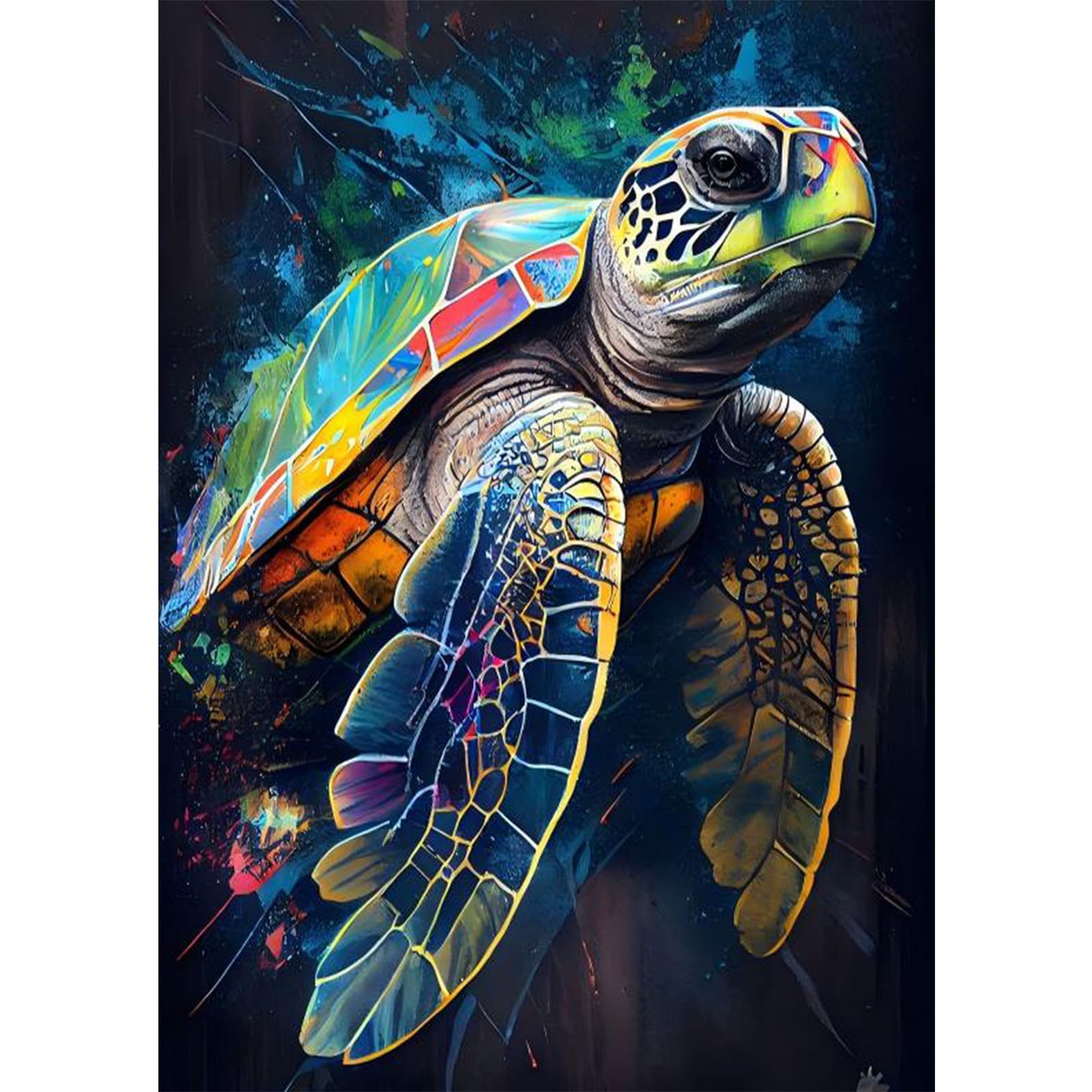NAIMOER Sea Turtle Diamond Art Kits for Adults - DIY Full Drill 5D Diamond Painting Kits - Adults Diamond Art on Canvas for Relaxation Gifts Home Decor 30x40cm