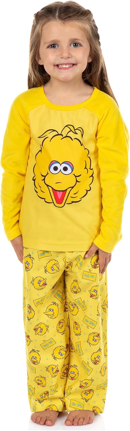 セサミストリートパジャマ 幼児 ビッグバード 長袖とパンツ パジャマセット 部屋着