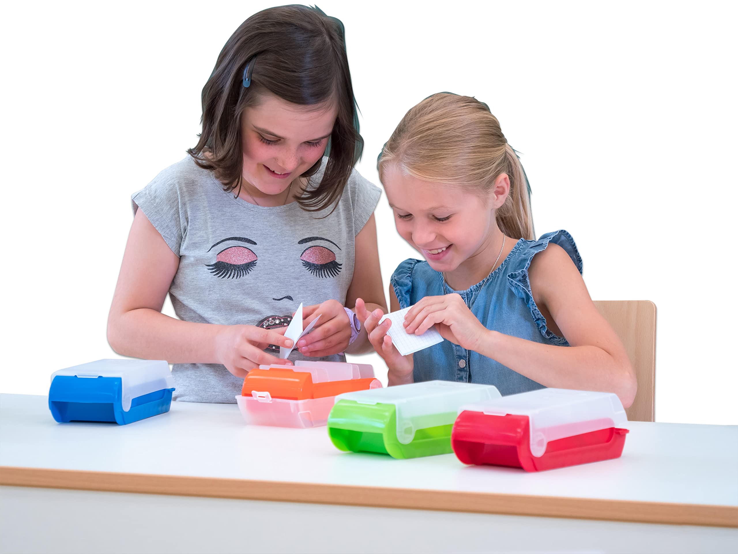 Betzold - Karteikästen 6er-Set ohne Kärtchen - Vokabelkasten Lernbox Karteibox