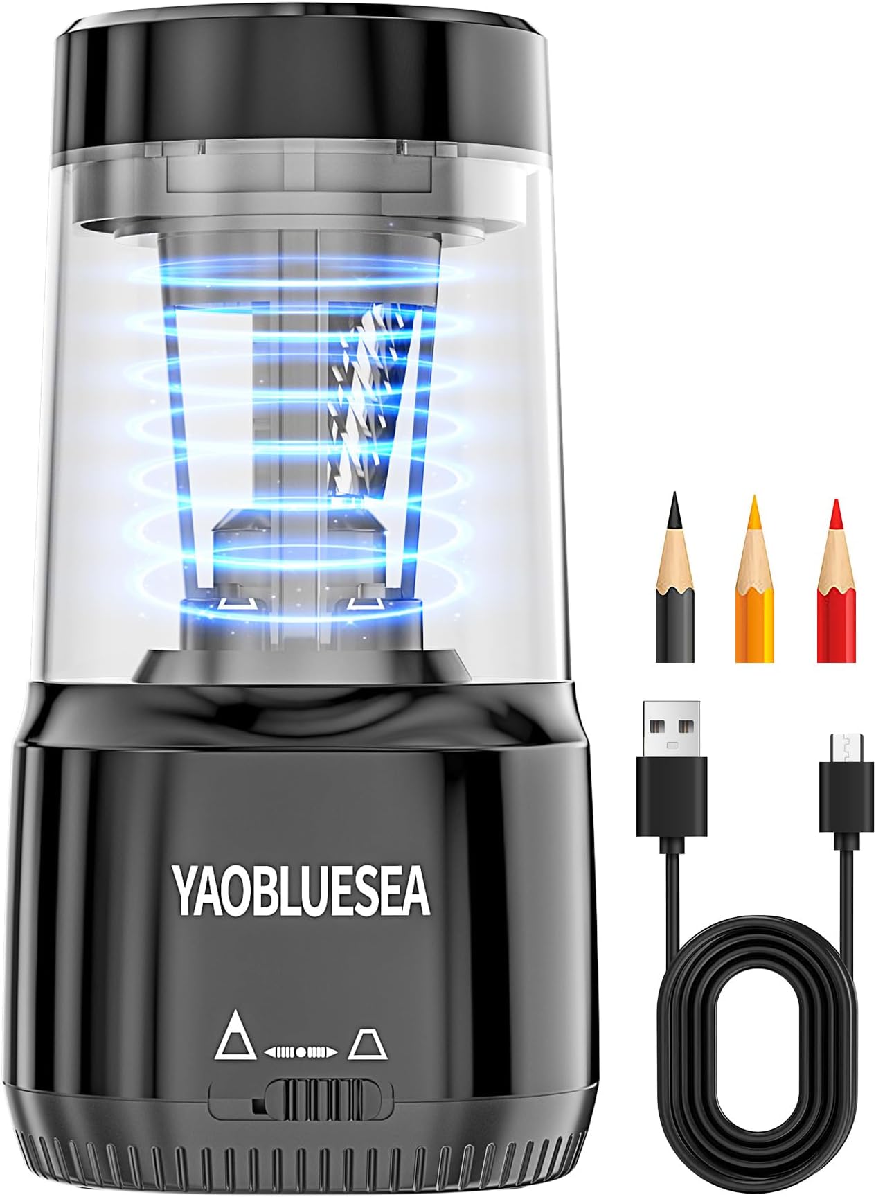 Swordfish High Capacity ‘Trio’ Multiple Size Electric Pencil Sharpener