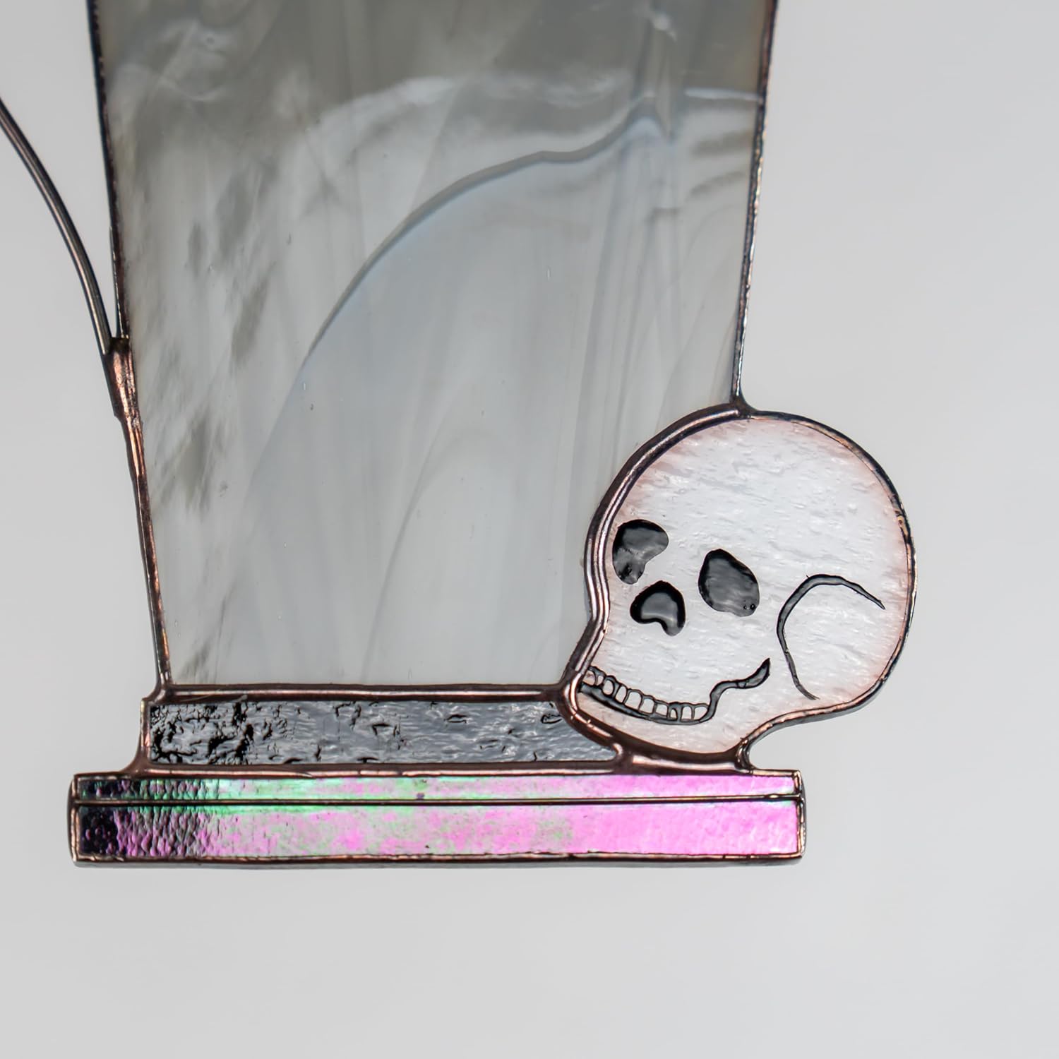 Tomb Stained Glass Window Hanging Suncatcher for Windows Panels Halloween Ornament Decoration Stained Glass Halloween Suncatchers Gothic Decor